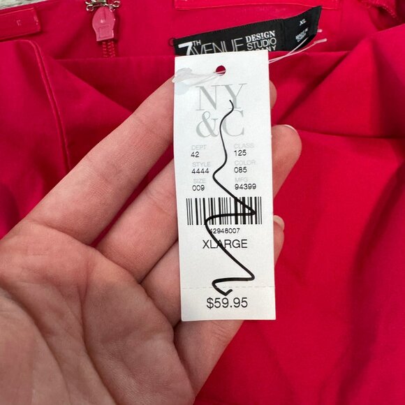 NY & Co red square neck puff sleeve ruffled blouse size XL  L30 - Picture 3 of 10